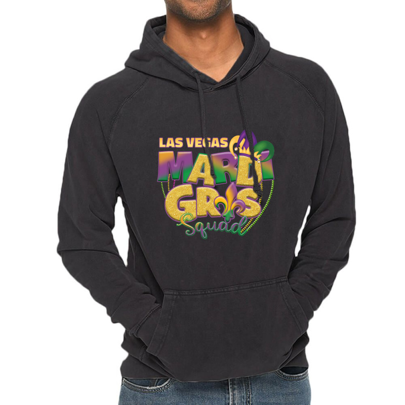 Las Vegas Mardi Gras Vintage Hoodie | Artistshot