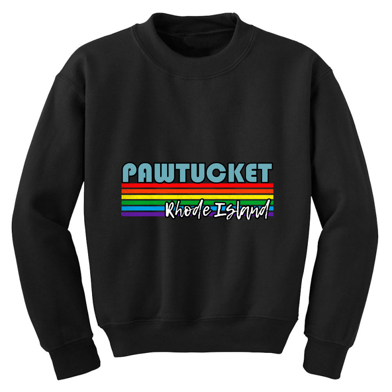 Pawtucket Rhode Island Pride Shirt Pawtucket Lgbt Gift Lgbtq Supporter Youth Sweatshirt by saddestrent378 | Artistshot