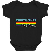 Pawtucket Rhode Island Pride Shirt Pawtucket Lgbt Gift Lgbtq Supporter Baby Bodysuit | Artistshot