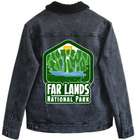 Far Lands National Park Unisex Sherpa-lined Denim Jacket | Artistshot