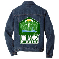 Far Lands National Park Men Denim Jacket | Artistshot