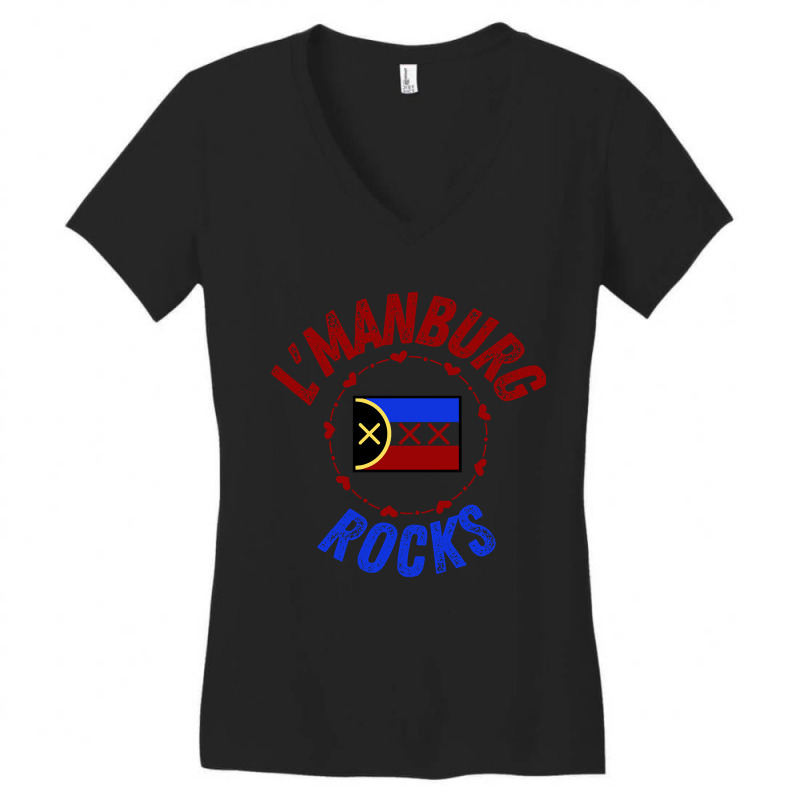 Hot Trend Lamnburg Rocks Distressed Women's V-Neck T-Shirt by femalesbaubles | Artistshot