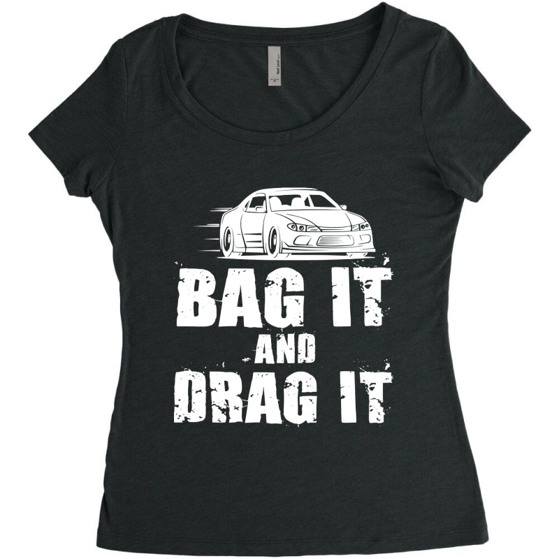 Bag It And Drag It Women's Triblend Scoop T-shirt by cryingdappled109 | Artistshot