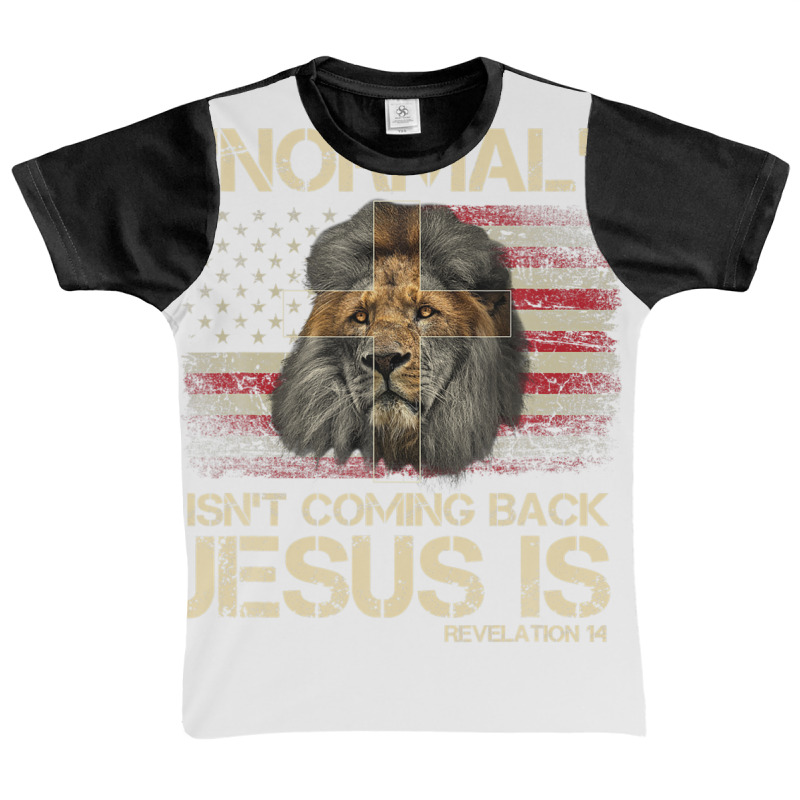 Normal Isn't Coming Back Jesus Is Revelation 14 Cross Lion Graphic Youth T-shirt by nootlyricn | Artistshot