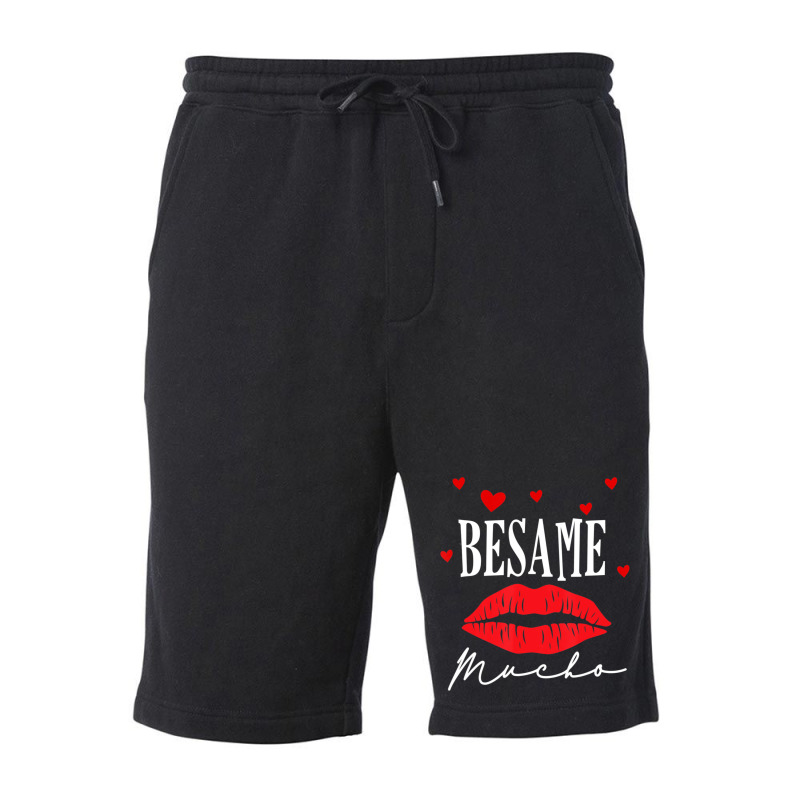 Limited Edition Besame Mucho-dia De San Valentin -valentine Day Fleece Short by Berrios Crisp | Artistshot