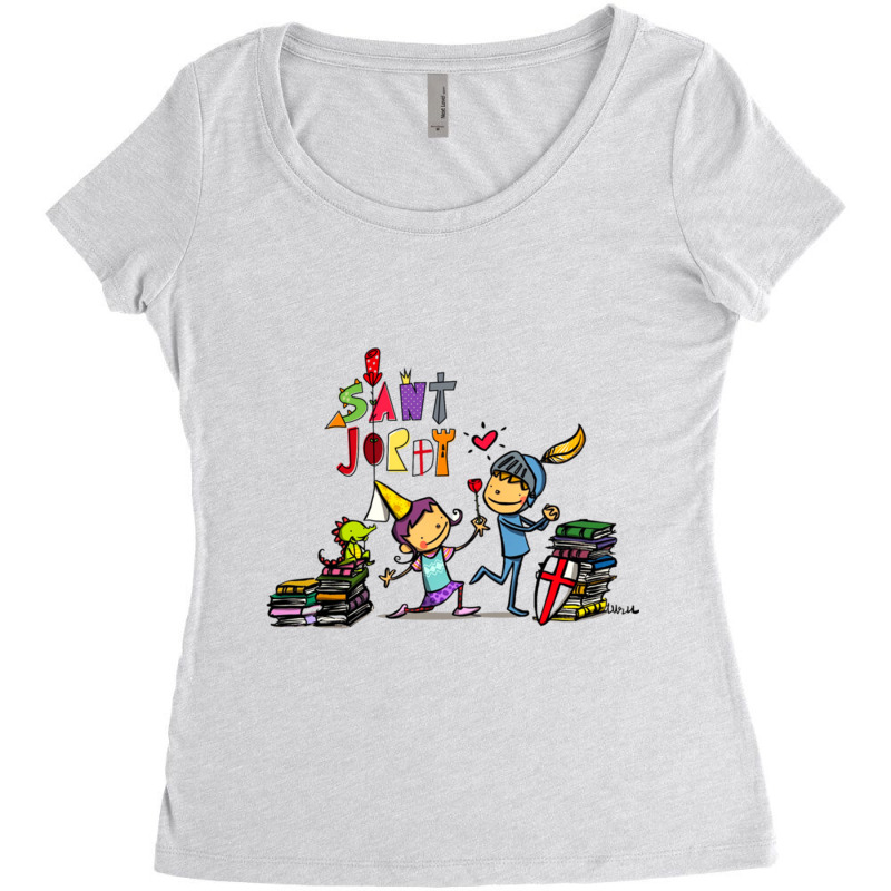 Sant Jordi   (5) Women's Triblend Scoop T-shirt by RONALDPOYNTER | Artistshot