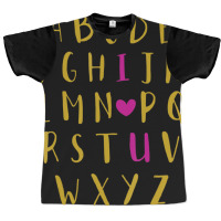 Hot Trend Love Alphabet Letters You Hearts Day Valentines Day Graphic T-shirt | Artistshot