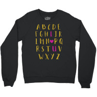 Hot Trend Love Alphabet Letters You Hearts Day Valentines Day Crewneck Sweatshirt | Artistshot