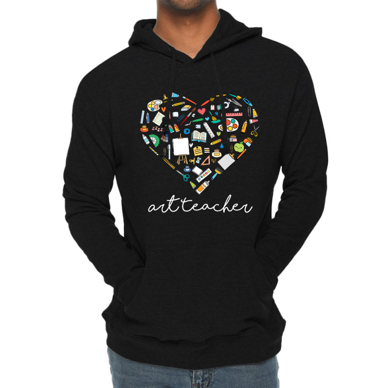 Hot Trend Love Art Teacher Teacherlife Valentine's Day Outfits Lightweight Hoodie by Karyn Love | Artistshot