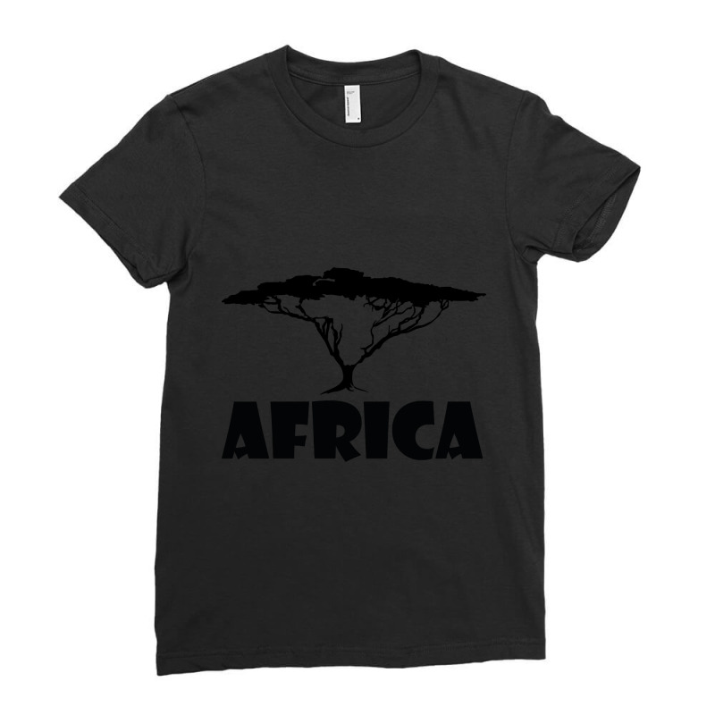 African Continent Tree Ladies Fitted T-Shirt by cadetsdebating85 | Artistshot