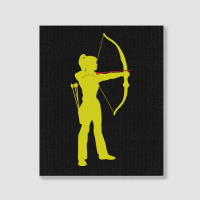 Archery Sport-0qgqd Portrait Canvas Print | Artistshot