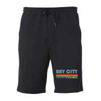 Bay City Michigan Pride Shirt Bay City Lgbt Gift Lgbtq Supporter Tee P Fleece Short | Artistshot