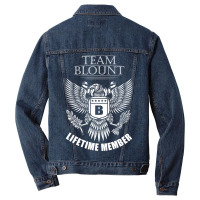 Blount Name Team Shirt Blount Lifetime Member Men Denim Jacket | Artistshot