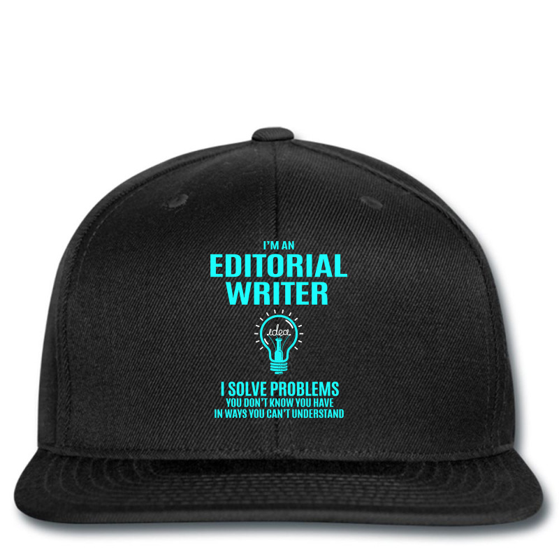 Editorial Writer - I Solve Problems Printed hat by yeahdashing61 | Artistshot