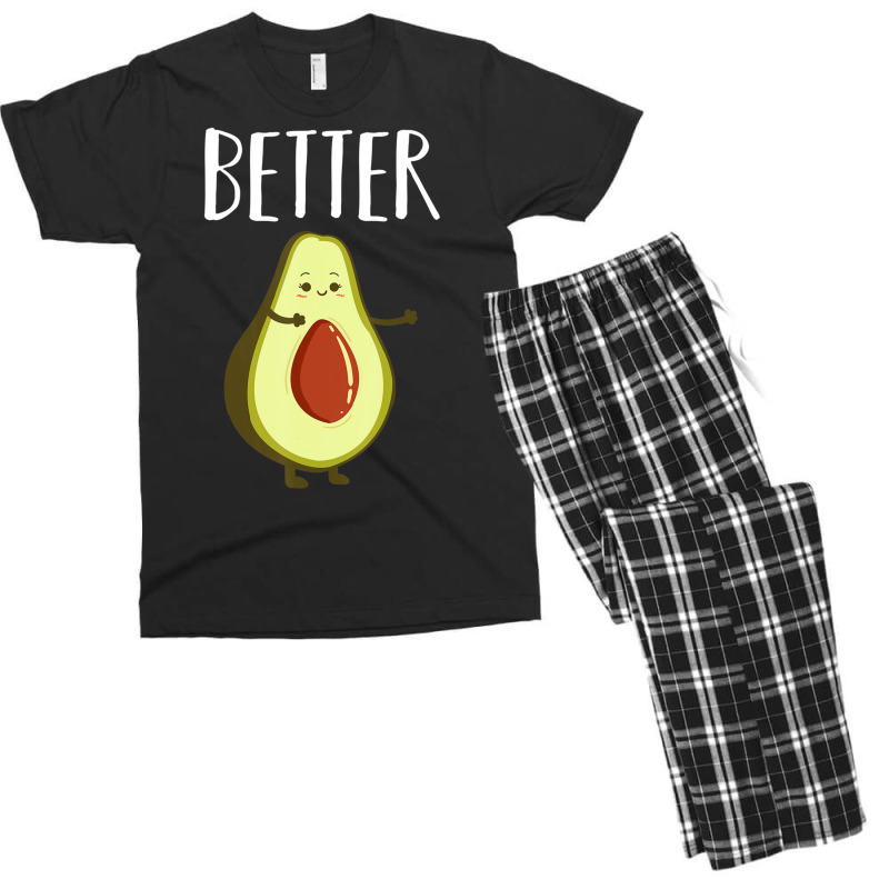 Hot Trend Better Half Avocado Matching Couple Valentine's Day Wedding Men's T-shirt Pajama Set by Berrios Crisp | Artistshot