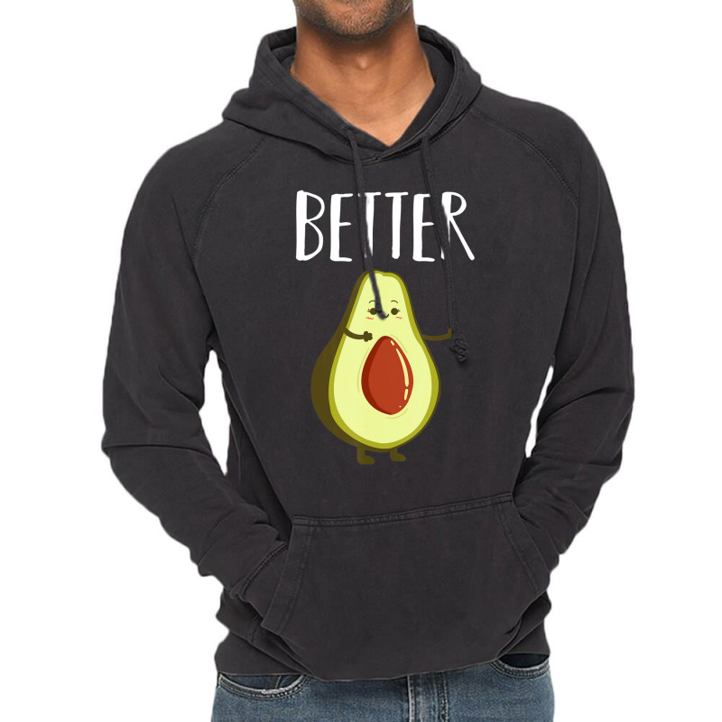 Hot Trend Better Half Avocado Matching Couple Valentine's Day Wedding Vintage Hoodie by Berrios Crisp | Artistshot