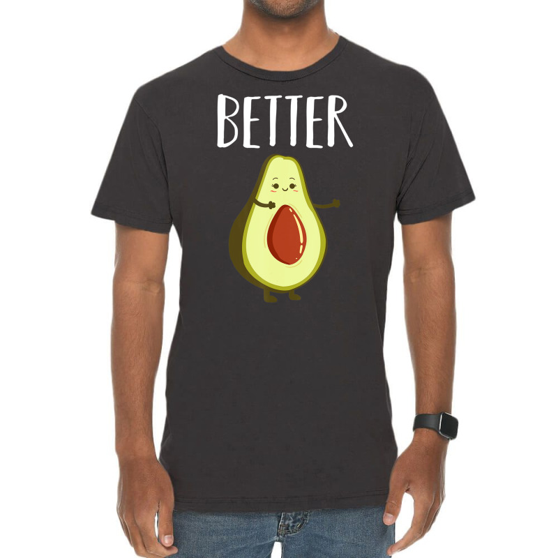 Hot Trend Better Half Avocado Matching Couple Valentine's Day Wedding Vintage T-Shirt by Berrios Crisp | Artistshot