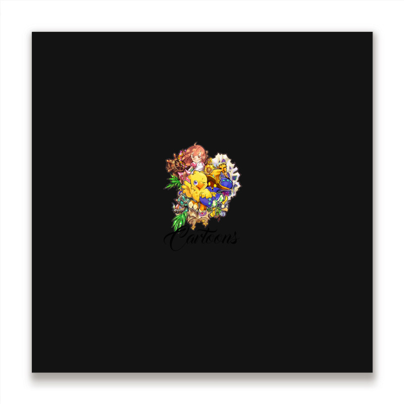 Cartoons Design Products Metal Print Square | Artistshot