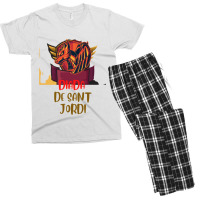 Sant Jordi Notebooks And S Men's T-shirt Pajama Set | Artistshot