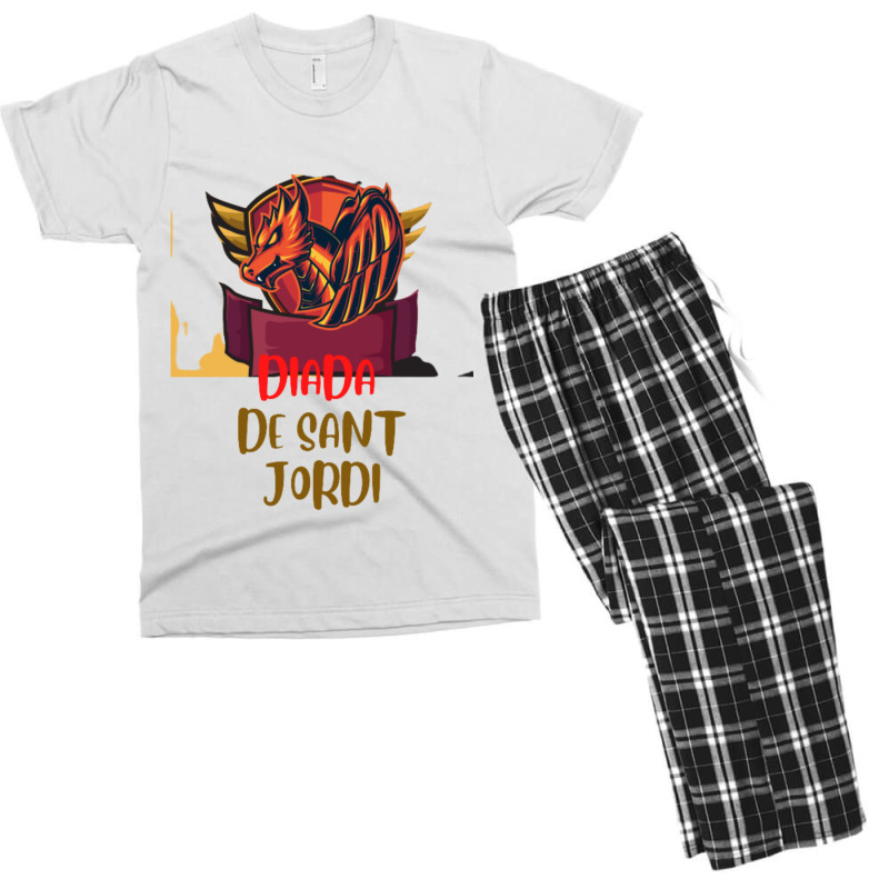 Sant Jordi Notebooks And S Men's T-shirt Pajama Set by RONALDPOYNTER | Artistshot