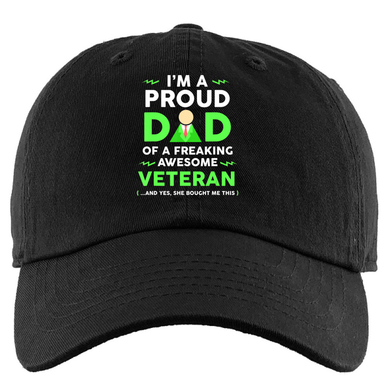 Trending Proud Dad T-shirt, Awesome Veteran, Army By Zany Brainy Kids Cap by fenderbendable | Artistshot