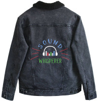 Limited Edition Sound Whisperer Sound Engineer Audio Engineer Unisex Sherpa-lined Denim Jacket | Artistshot