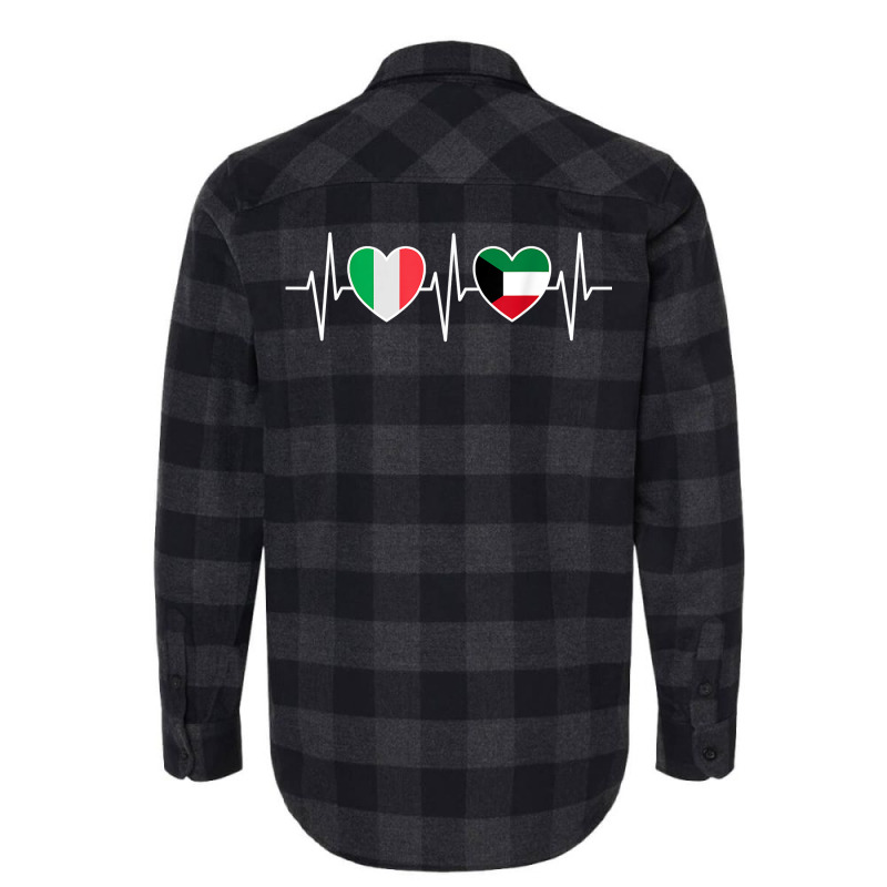 Italy And Kuwait Kuwaiti Flag Flags T Shirt Flannel Shirt by calvinittgos | Artistshot