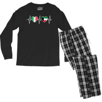 Italy And Kuwait Kuwaiti Flag Flags T Shirt Men's Long Sleeve Pajama Set | Artistshot