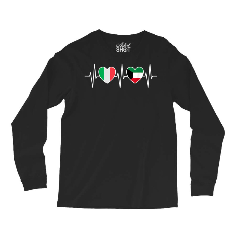 Italy And Kuwait Kuwaiti Flag Flags T Shirt Long Sleeve Shirts by calvinittgos | Artistshot