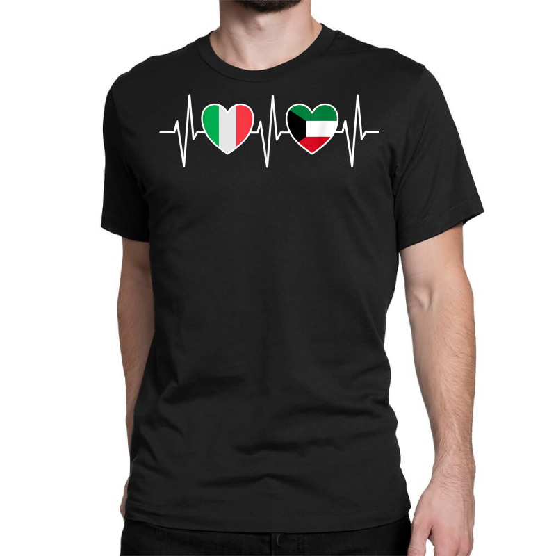 Italy And Kuwait Kuwaiti Flag Flags T Shirt Classic T-shirt by calvinittgos | Artistshot