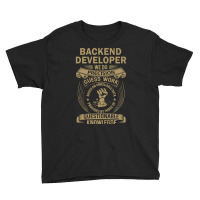 Backend Developer - We Do Precision Youth Tee | Artistshot