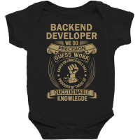 Backend Developer - We Do Precision Baby Bodysuit | Artistshot