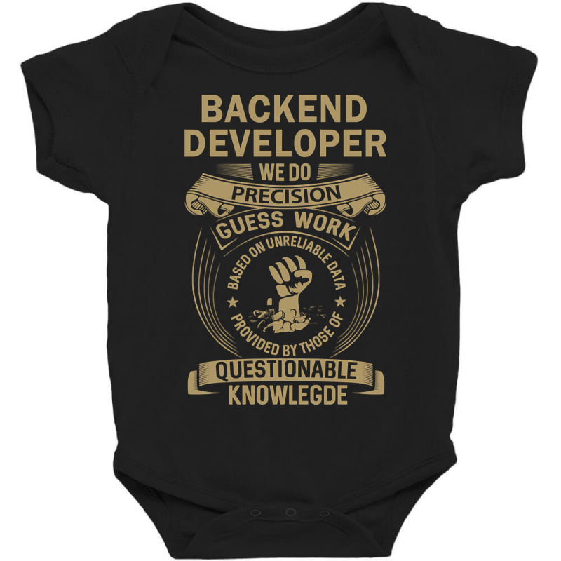 Backend Developer - We Do Precision Baby Bodysuit | Artistshot