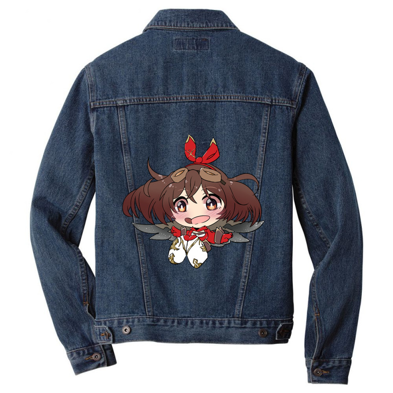 Amber Genshin Chibi Men Denim Jacket | Artistshot