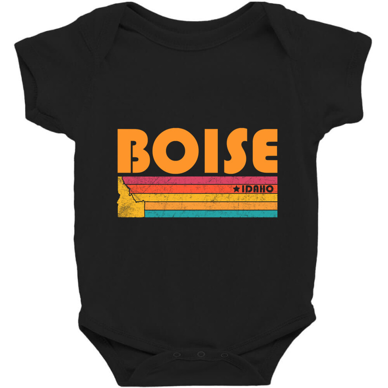 Boise Idaho Vintage Distressed Souvenir-1hzkn Baby Bodysuit | Artistshot