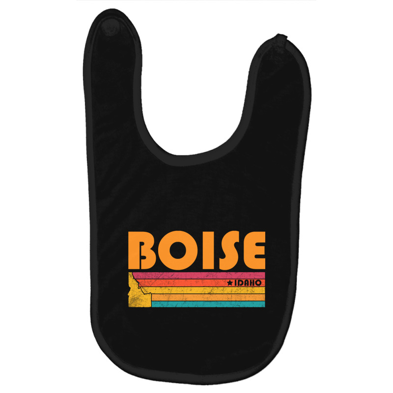 Boise Idaho Vintage Distressed Souvenir-1hzkn Baby Bibs | Artistshot