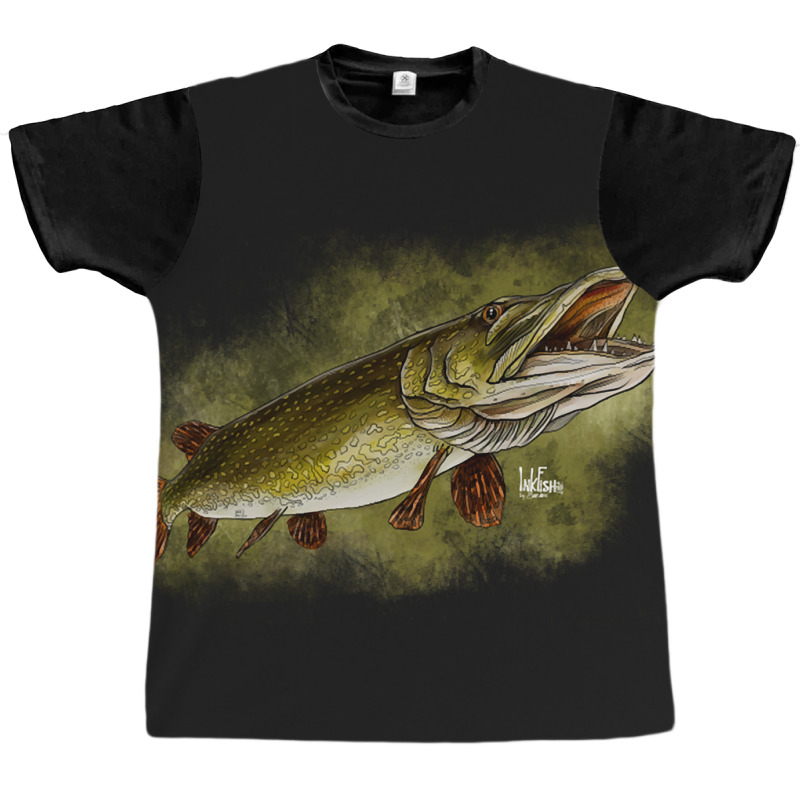 Northern Pike Graphic T-shirt by mrbigzeroht | Artistshot