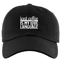 Hot Trend Iced Coffee Is My Love Language Valentines Day Kids Cap | Artistshot