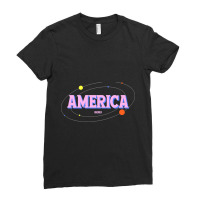 America Soft Rock Ladies Fitted T-shirt | Artistshot