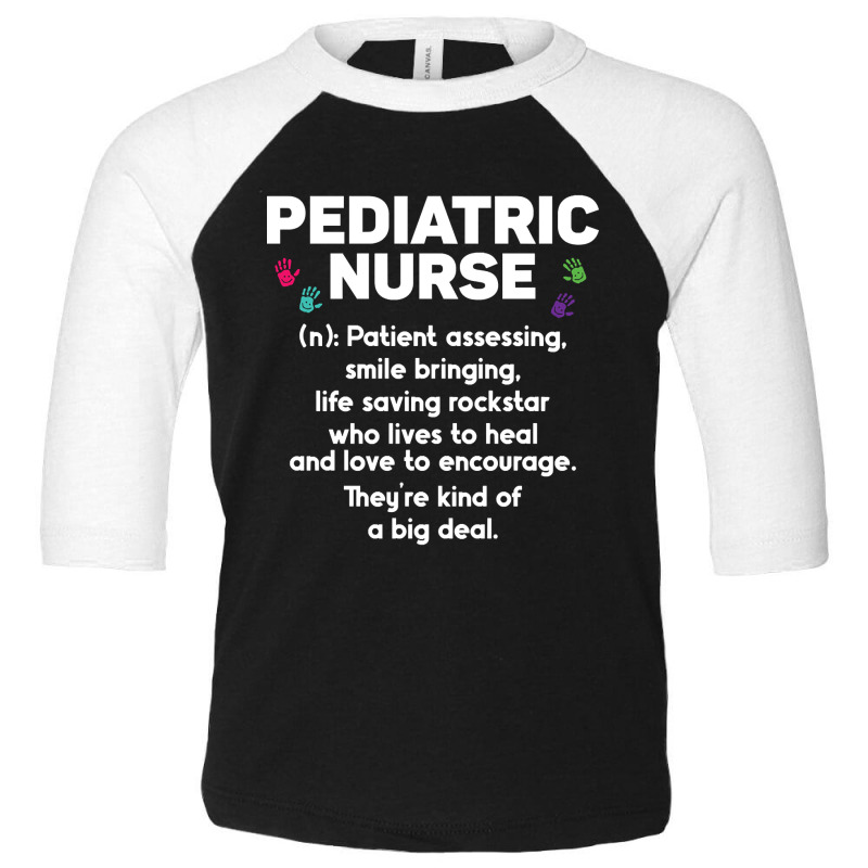 Pediatric Nurse-xwhyx Toddler 3/4 Sleeve Tee by cubicgetting01 | Artistshot