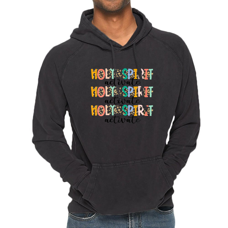 Jesus Christians Holy Spirit Activate, Religious Faith Tee Vintage Hoodie | Artistshot