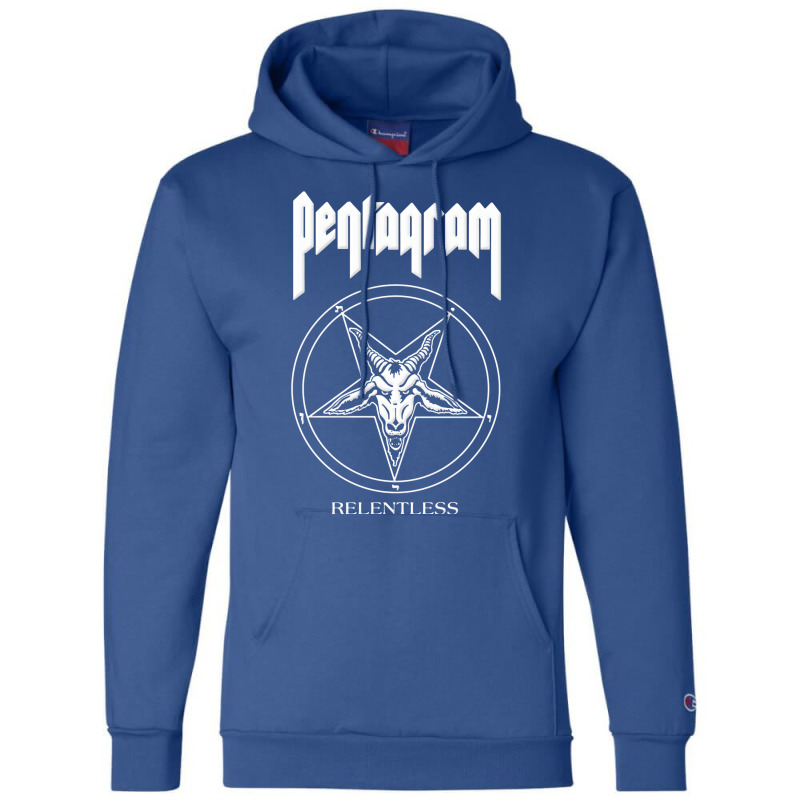 Pentagram Relentless Champion Hoodie by bahbutstenyd | Artistshot