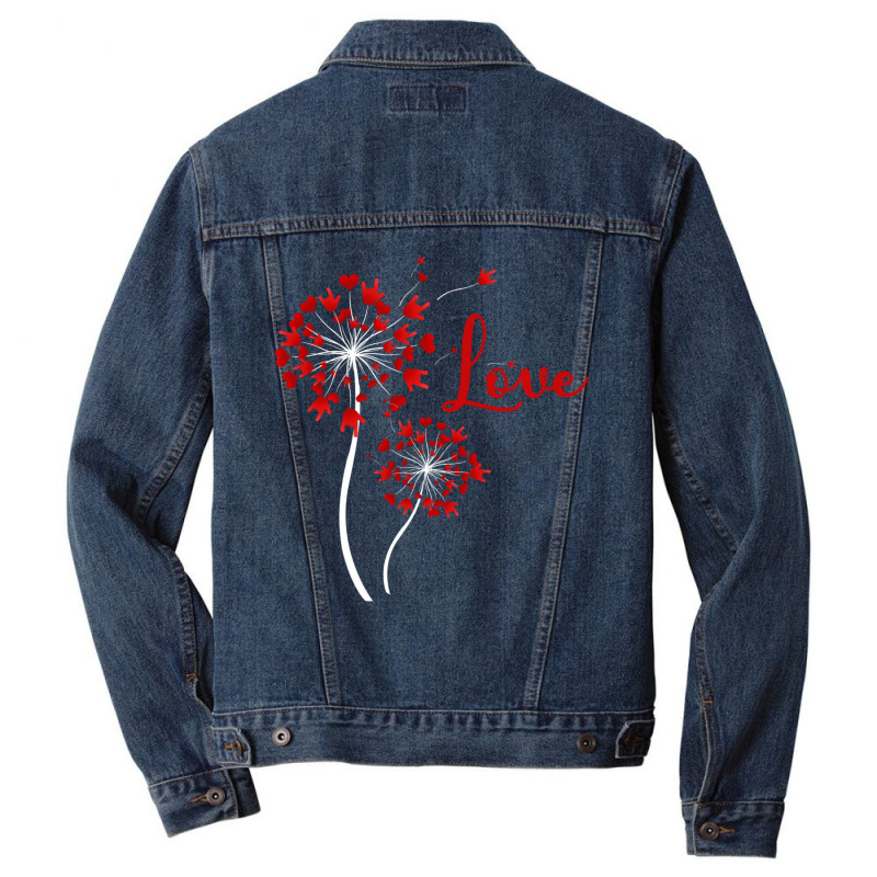 Hot Trend Love Dandelion Asl American Sign Language Valentine's Day Men Denim Jacket by Karyn Love | Artistshot