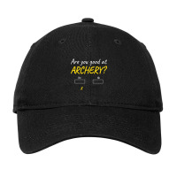 Archery Yes Or No Adjustable Cap | Artistshot