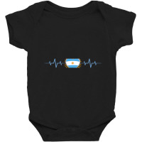 Argentina Heartbeat-ligho Baby Bodysuit | Artistshot