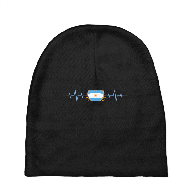 Argentina Heartbeat-ligho Baby Beanies | Artistshot