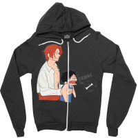 One Piece Red 8 Zipper Hoodie | Artistshot