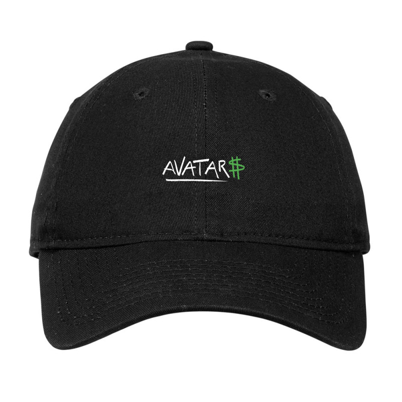 Avatar$ (white) Adjustable Cap by currentlyderby559 | Artistshot