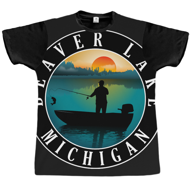 Beaver Lake Fishing Michigan Sunset Graphic T-shirt by fencingderby989 | Artistshot