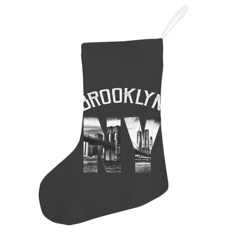 Brooklyn New York Skyline Hoodie Brooklyn Sweatshirt Holiday Stocking | Artistshot